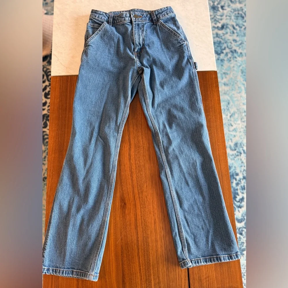 Carhartt Boys’ Denim Dungaree Pants - Picture 2 of 4